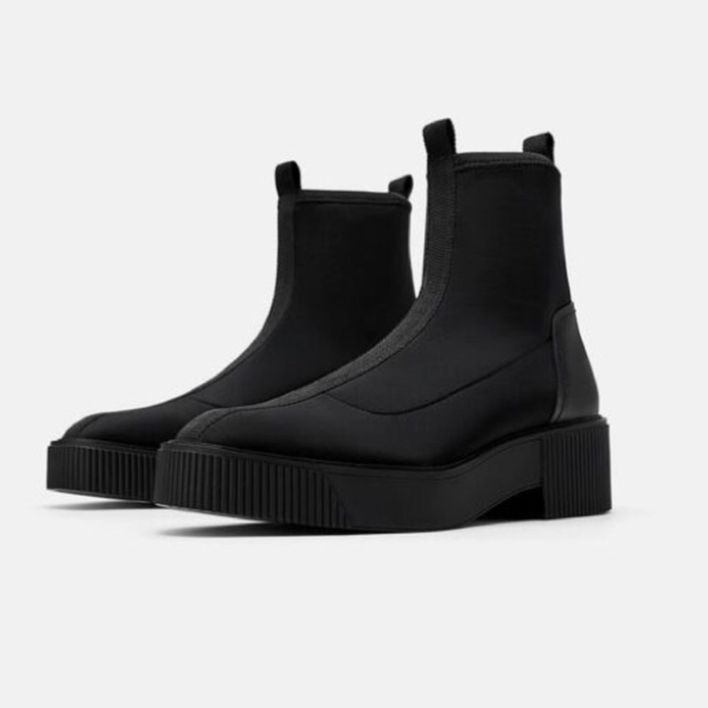 Zara Technical Fabric Neoprene Boot - 40/9